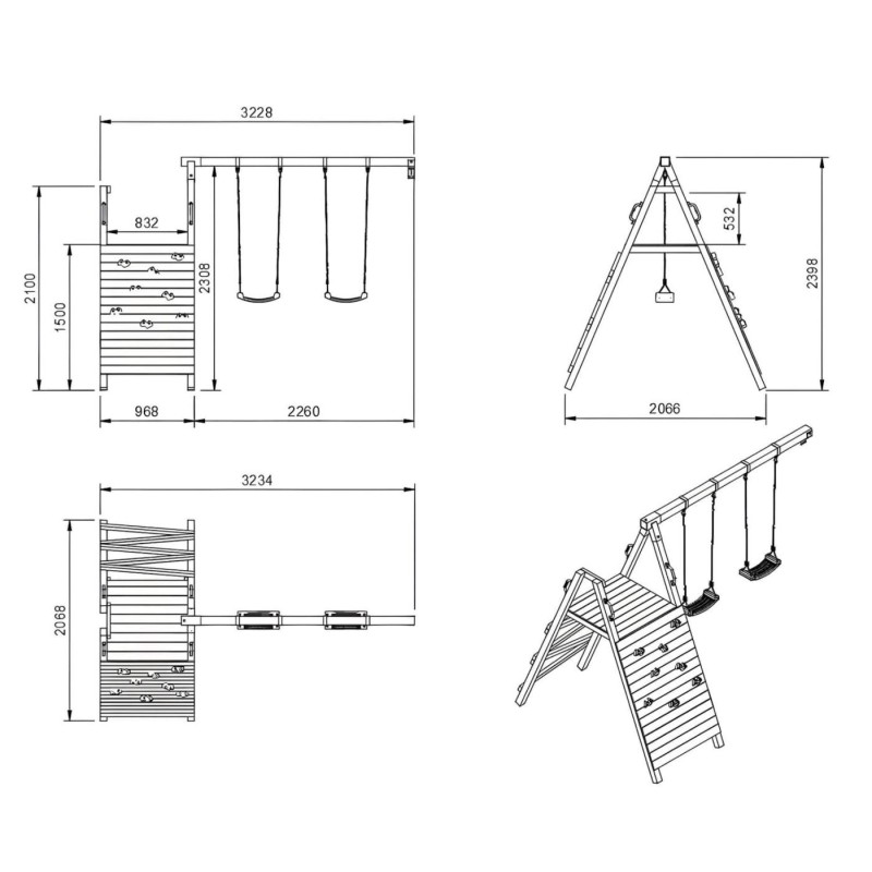 Módulo para parques infantis MASGAMES: @Aventura XL