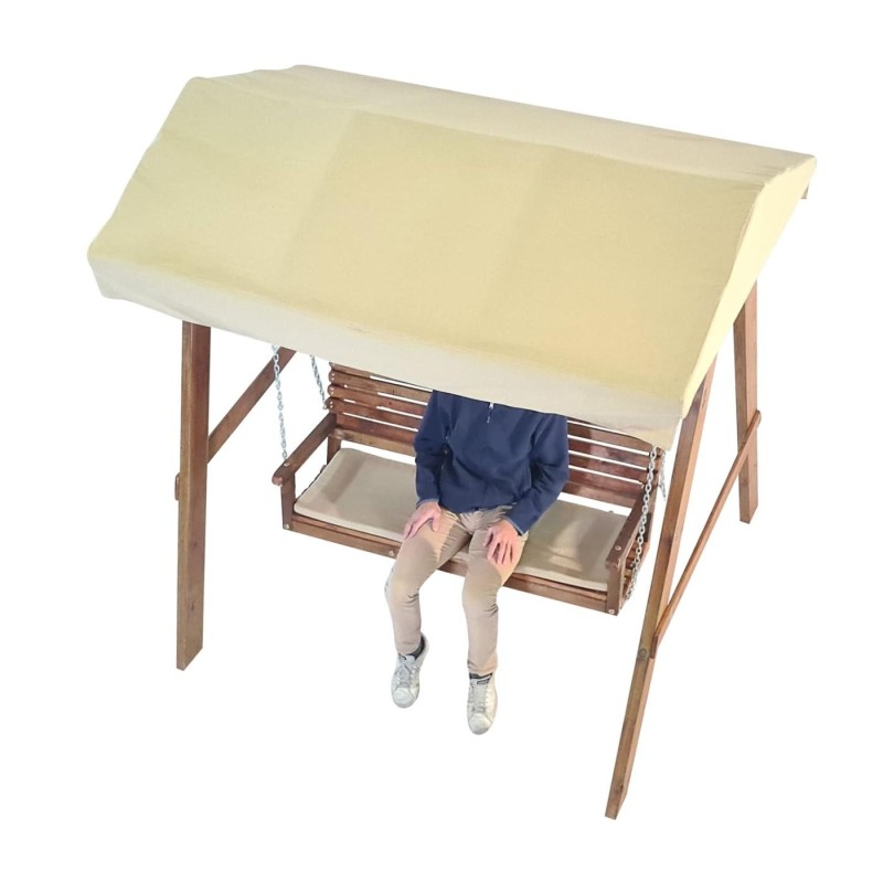 Balancín de jardín MASGAMES ELNA L con techo de lona