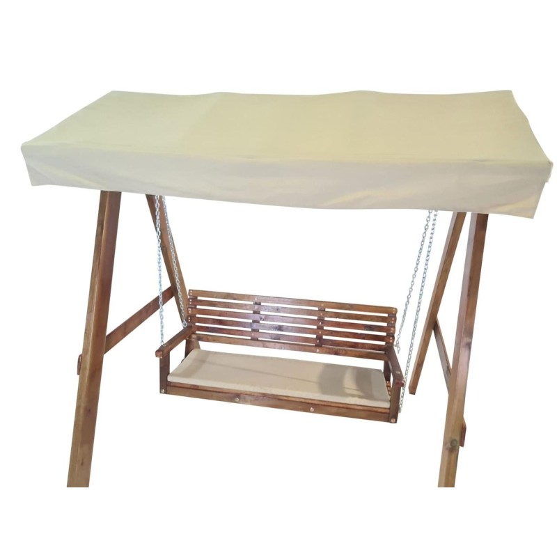 Balancín de jardín MASGAMES ELNA L con techo de lona