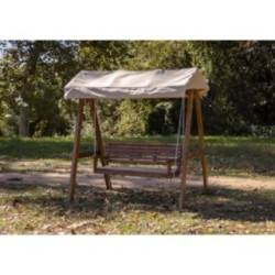 Balancín de jardín MASGAMES ELNA L con techo de lona