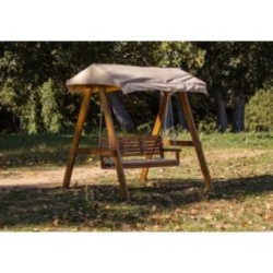 Balancín de jardín MASGAMES ELNA L con techo de lona