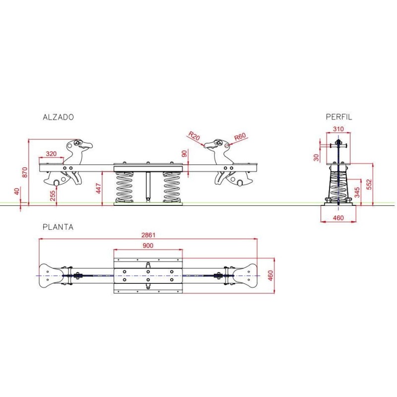 Balancín sube y baja NODON