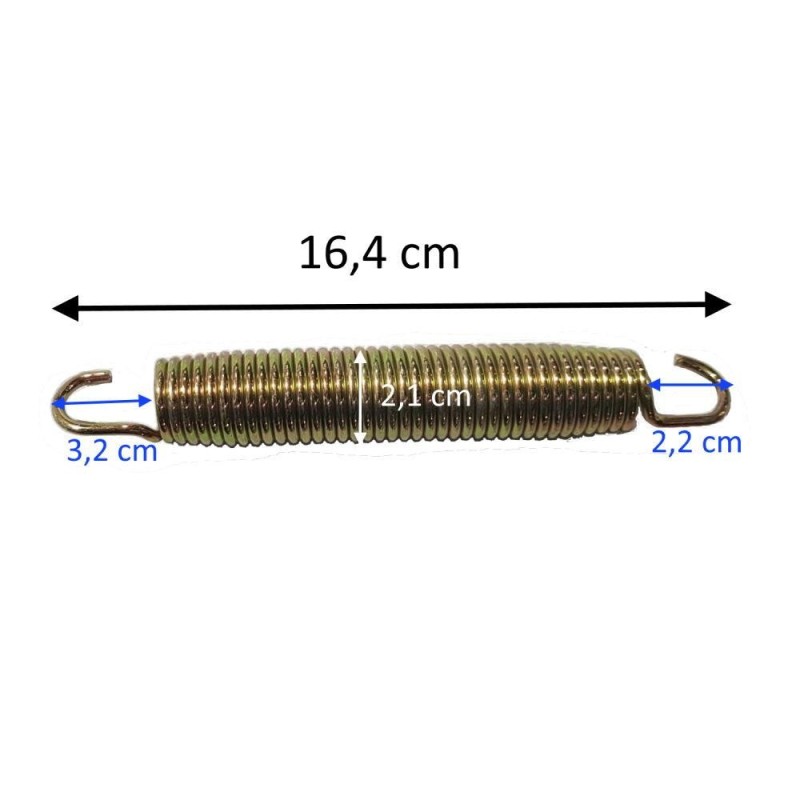 Bolsa de 10 muelles para camas elásticas Masgames (165 mm)