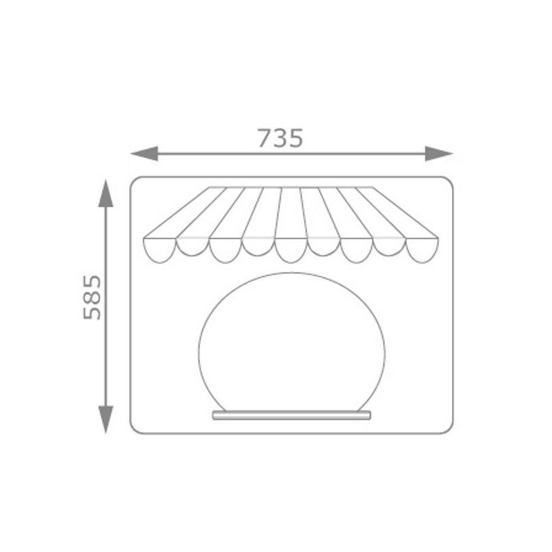 Painel de jogos A Loja com postes de madeira