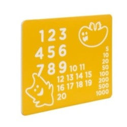 Panell de jocs Números amb suports de fusta