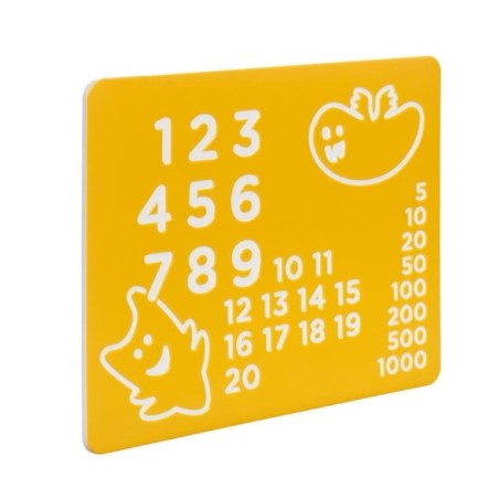 Panel de juego Números con soportes de madera