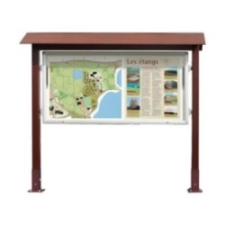 Panel informativo de madera 1 cara