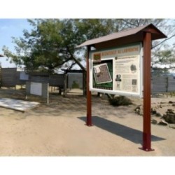 Panel informativo de madera 2 caras