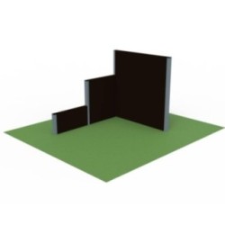 Muro triple Escalonado