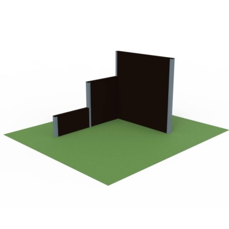 Muro triple Escalonado