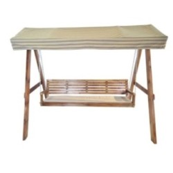 Balancín de jardín MASGAMES ELNA XL con techo de lona