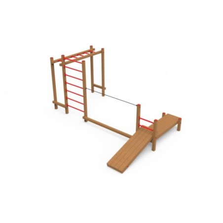 Parque de escalada, equilibrio y abdominales SALONICA