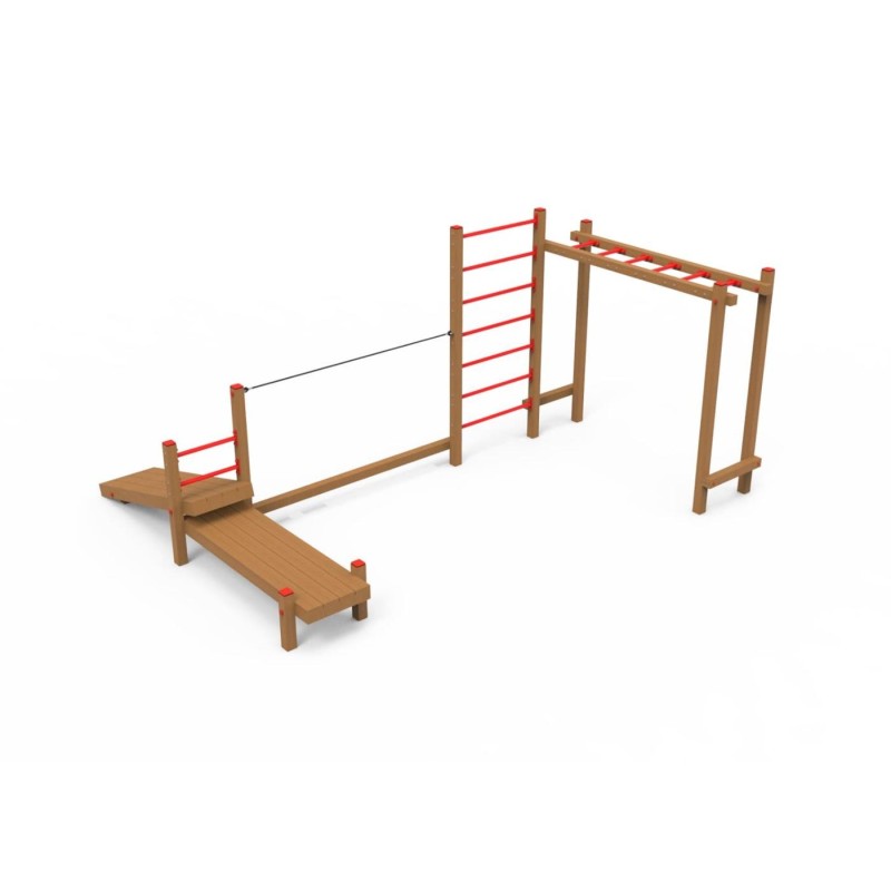 Parque de escalada, equilibrio y abdominales SALONICA