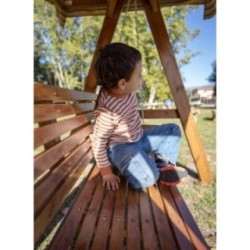 Balancín de jardín MASGAMES ELNA XL con techo de lona