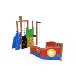Parque infantil adaptado BARCO EXPLORADOR
