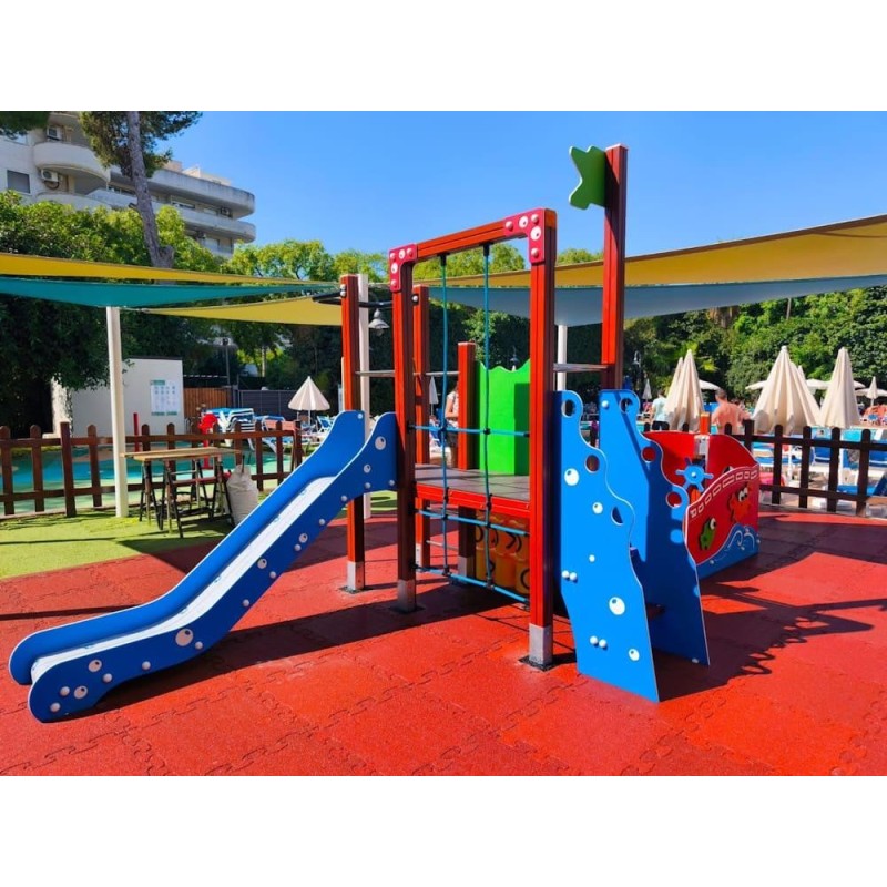 Parque infantil adaptado BARCO EXPLORADOR