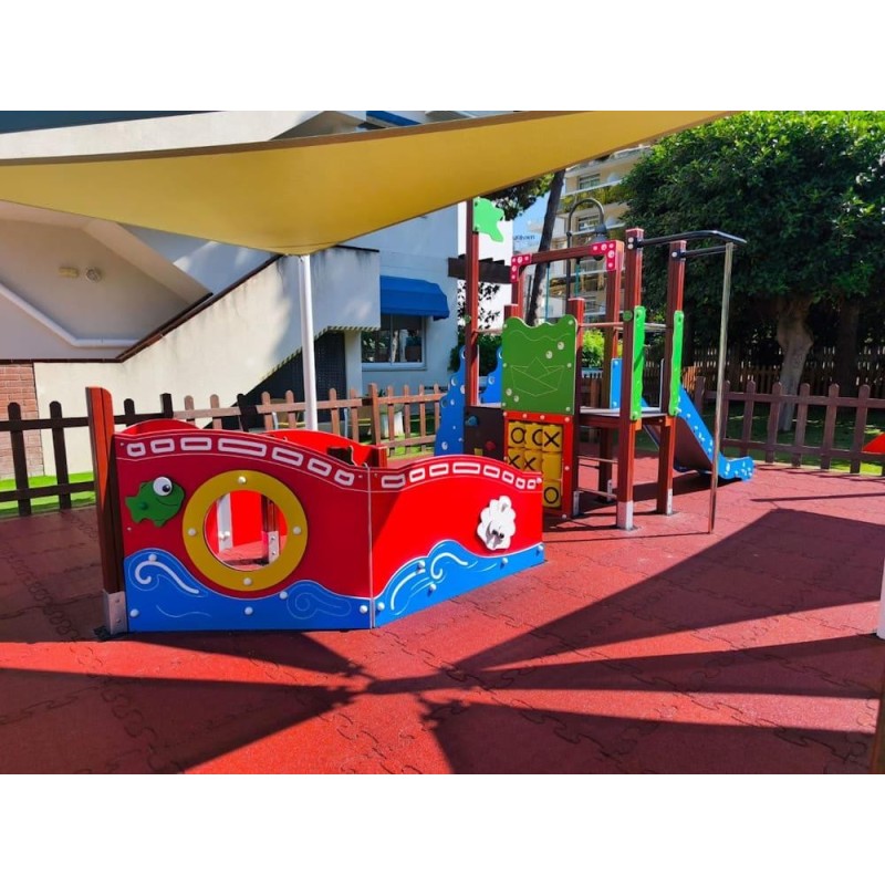 Parque infantil adaptado BARCO EXPLORADOR