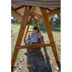 Balancín de jardín MASGAMES ELNA XL con techo de lona