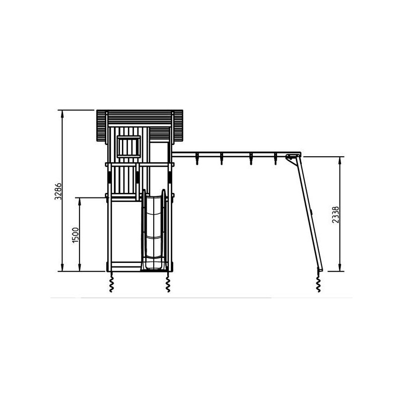 Parque infantil Masgames Beach Hut XL + Columpio