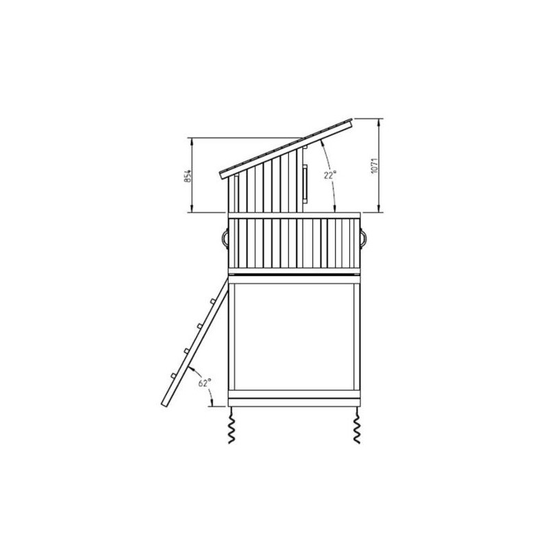 Parque infantil Masgames Beach Hut XL + Columpio