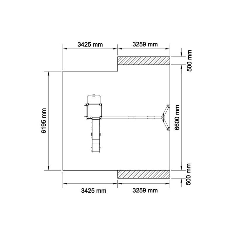 Parc infantil BEISBOL amb gronxador doble