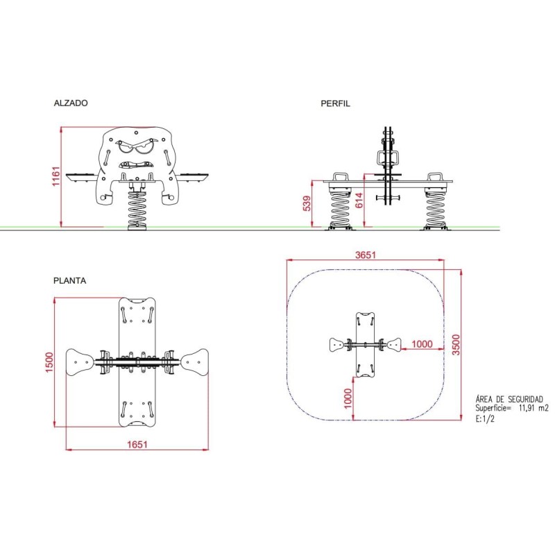 Balancín muelle Gruñón