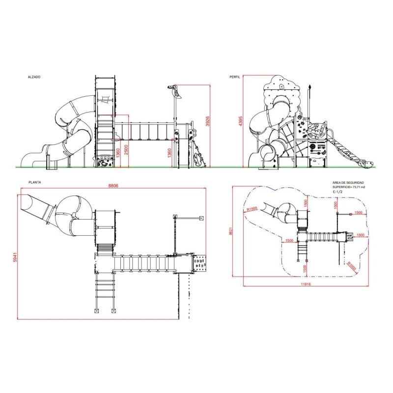 Parque infantil la casa del árbol de Tarzán