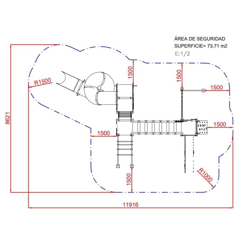 Parque infantil la casa del árbol de Tarzán
