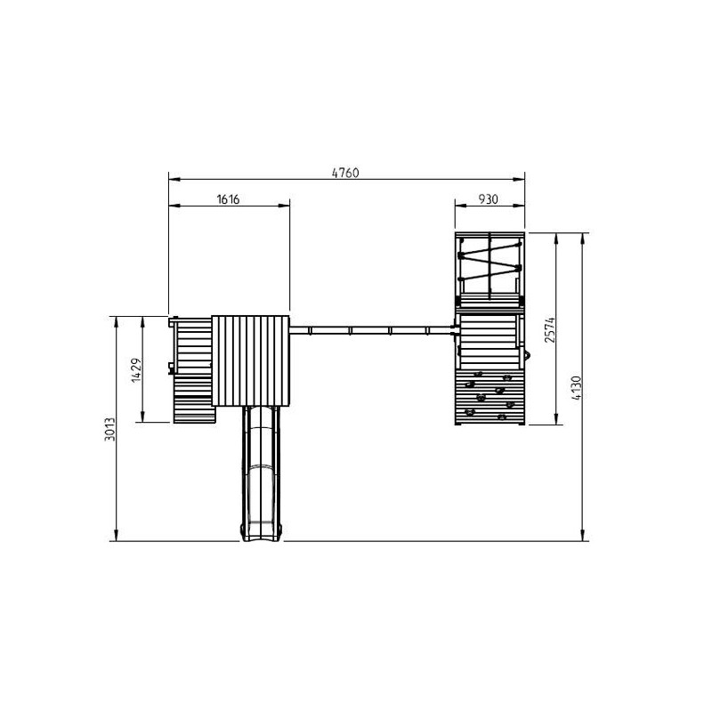 Parque infantil Masgames Cascade L + @Challenger