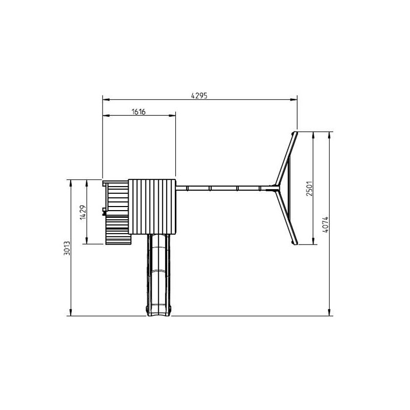 Parque infantil Masgames Cascade L + Columpio