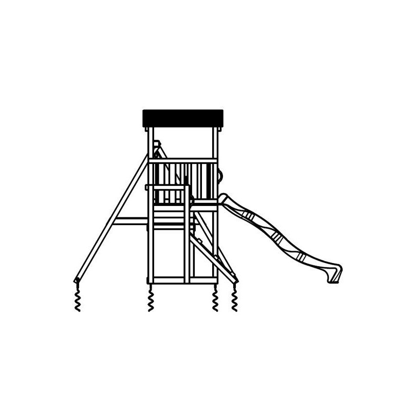 Parque infantil Masgames Cascade L + Columpio