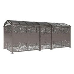 Refugio para bicicletas con puerta CHAPA XL