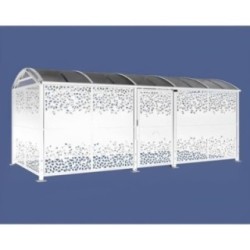 Refugio para bicicletas con puerta CHAPA XL