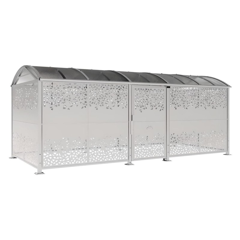 Refugio para bicicletas con puerta CHAPA XL