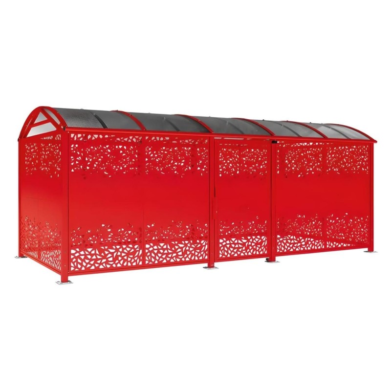 Refugio para bicicletas con puerta CHAPA XL