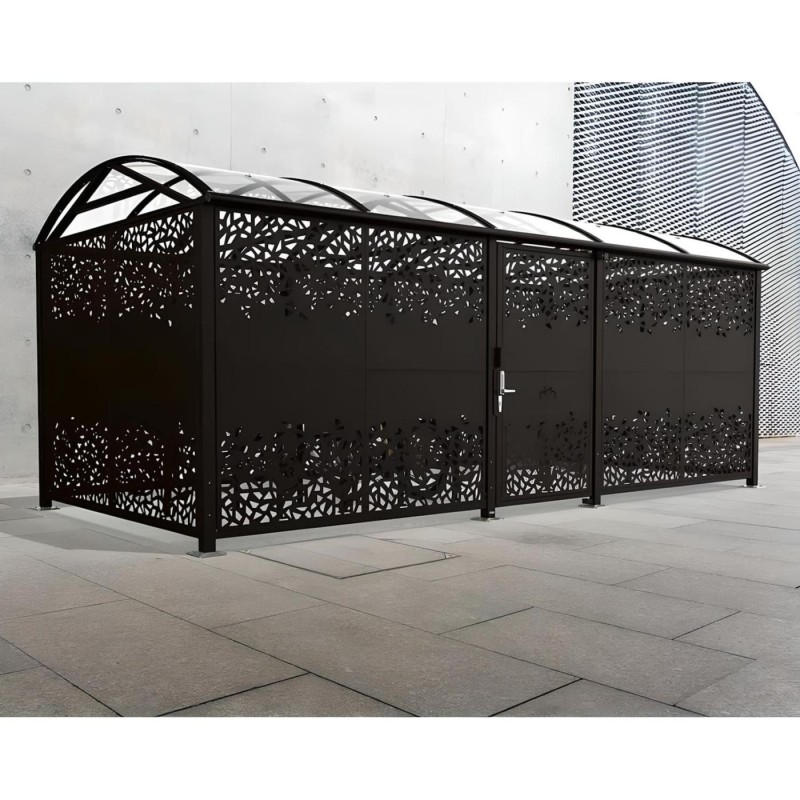 Refugio para bicicletas con puerta CHAPA XL