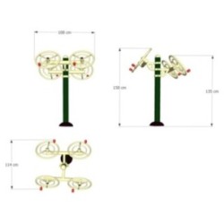Aparell Biosaludable Remolí doble (Volants)