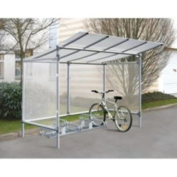 Aparcabicicletas 6 places diferents alçades (galvanitzat)