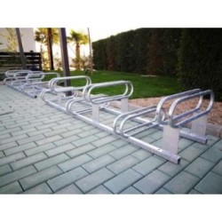 Aparcabicicletas 6 plazas a diferentes alturas (Galvanizado)
