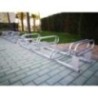 Aparcabicicletas 6 plazas a diferentes alturas (Galvanizado)