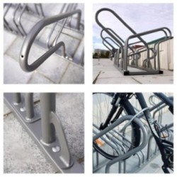 Aparcabicicletas OPTIMUM de 6 plazas (Galvanizado)