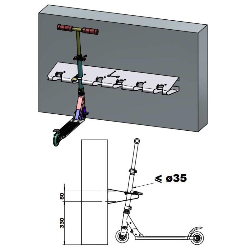 Aparcamiento de patinetes