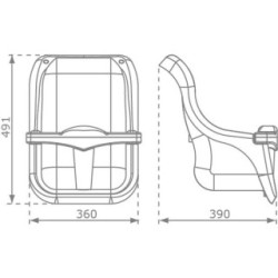 Asiento de bebé MASGAMES Premium violeta