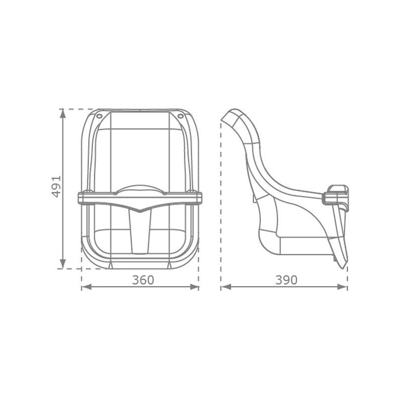 Asiento de bebé MASGAMES Premium violeta