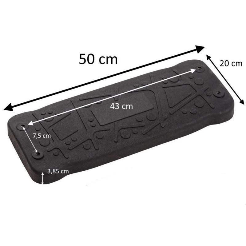 Asiento de caucho con cadenas Curve XL