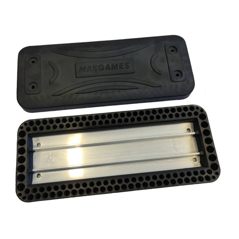 Asiento de caucho con cadenas MASGAMES Classic INOX