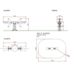 Balancín muelle doble METÁLICO