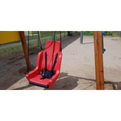 Asiento inclusivo para columpios con cuerdas y arnés