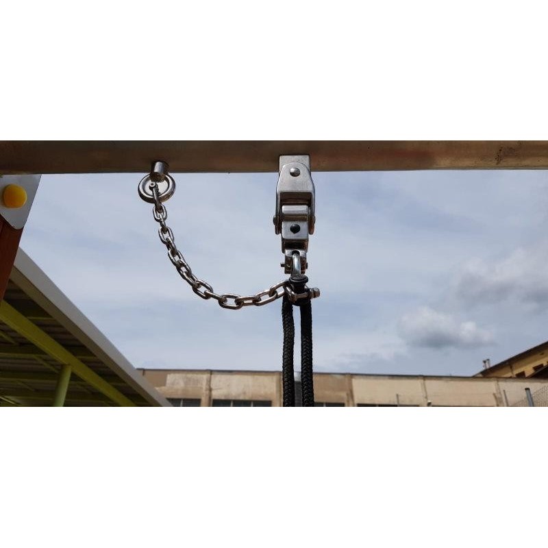 Asiento inclusivo para columpios con cuerdas y arnés