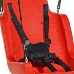 Asiento inclusivo para columpios con cuerdas y arnés